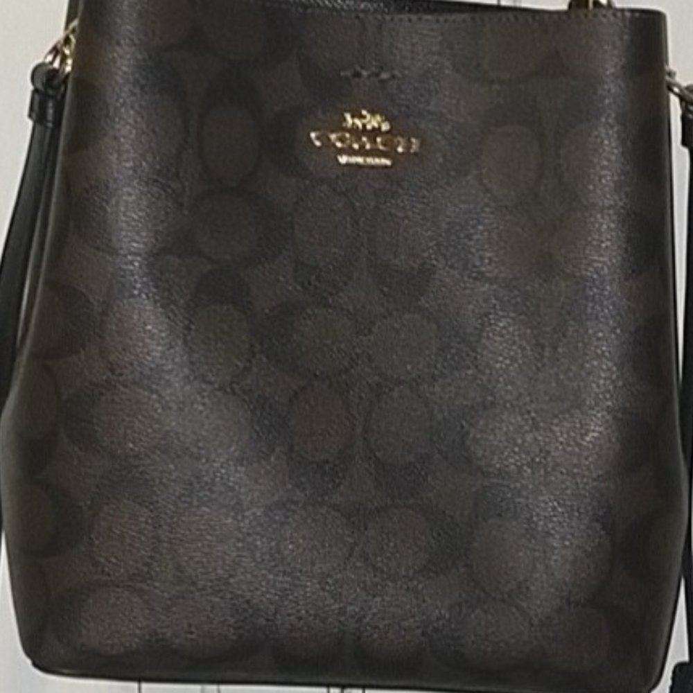 Coach Canvas Leather Bucket Bag